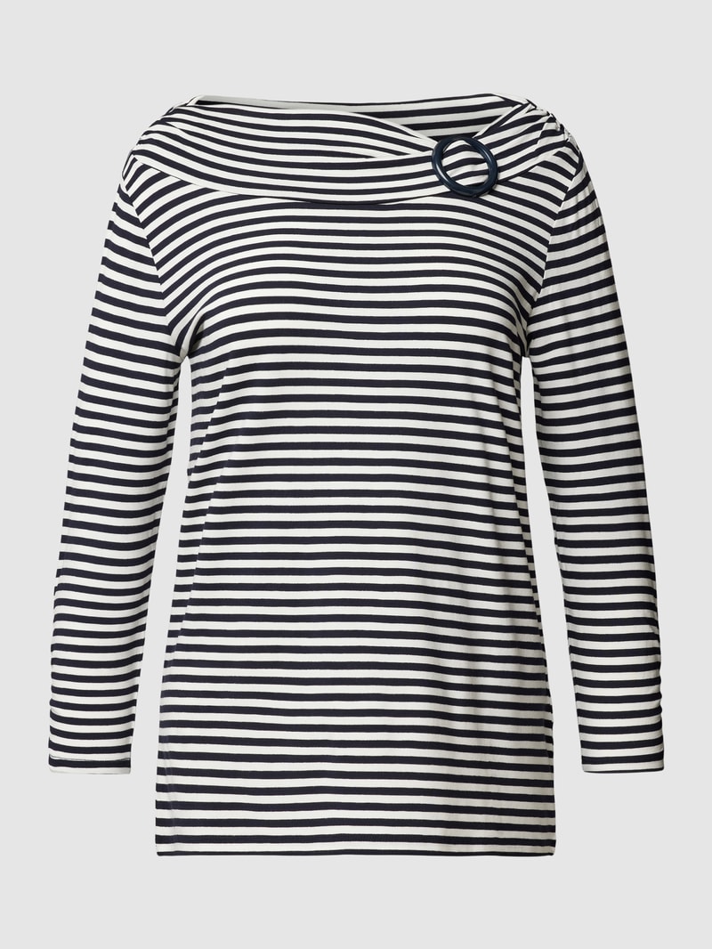 Longsleeve mit 3/4-Arm in marineblau
