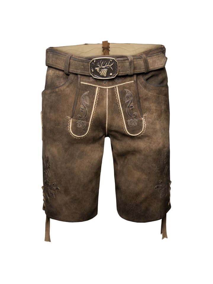 Spieth & Wensky Lederhose Havel in braun günstig kaufen 52