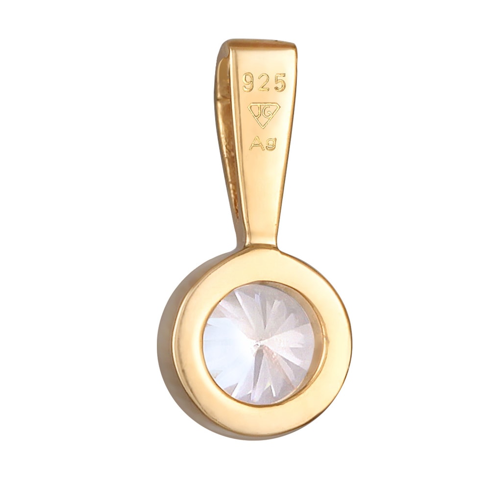 Nenalina Nenalina Pendentif Femmes Pendentif Solitaire Rond Étincelant avec Zirconium en a Pendentif