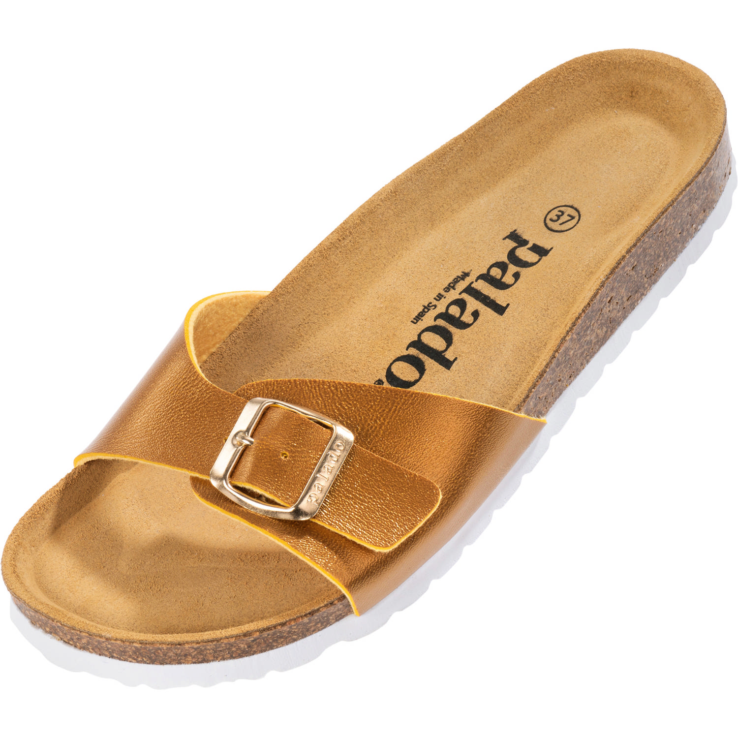 Palado Malta Metallic, Pantoletten, Damen, Senf Gold