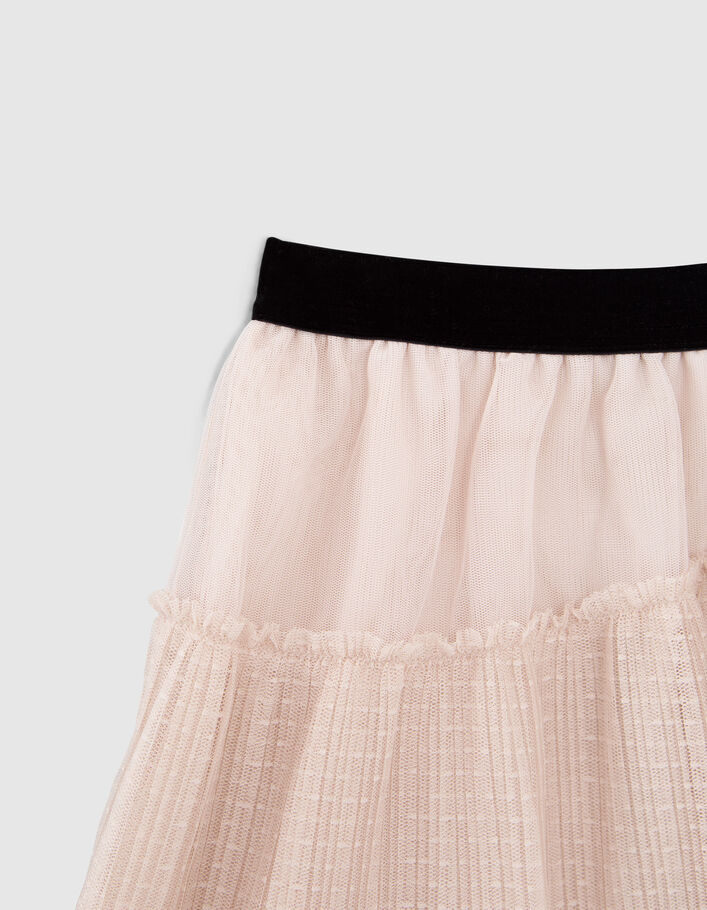 Jupe beige en tulle fille