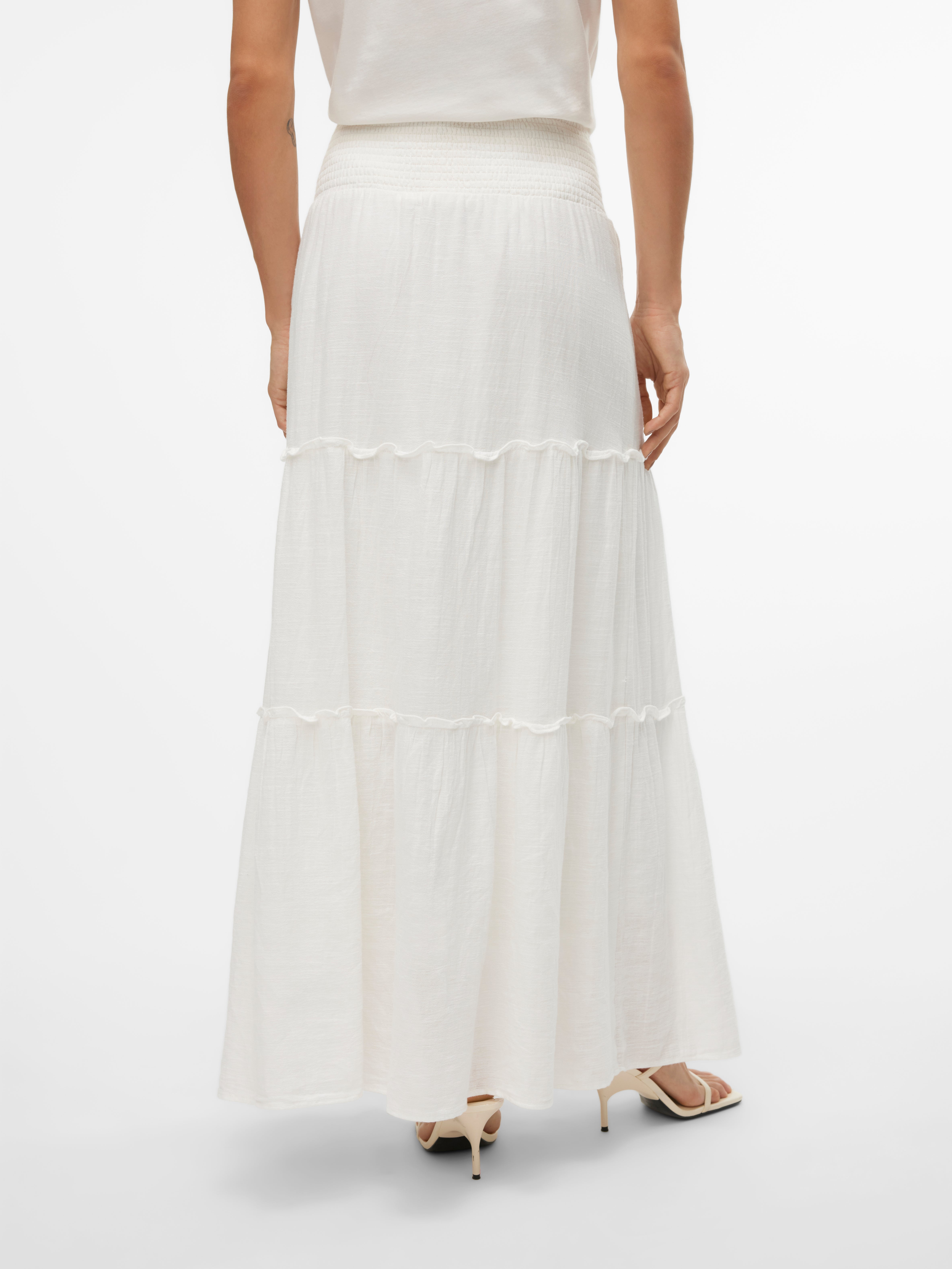 VMKEELEY Hohe Taille Langer Rock