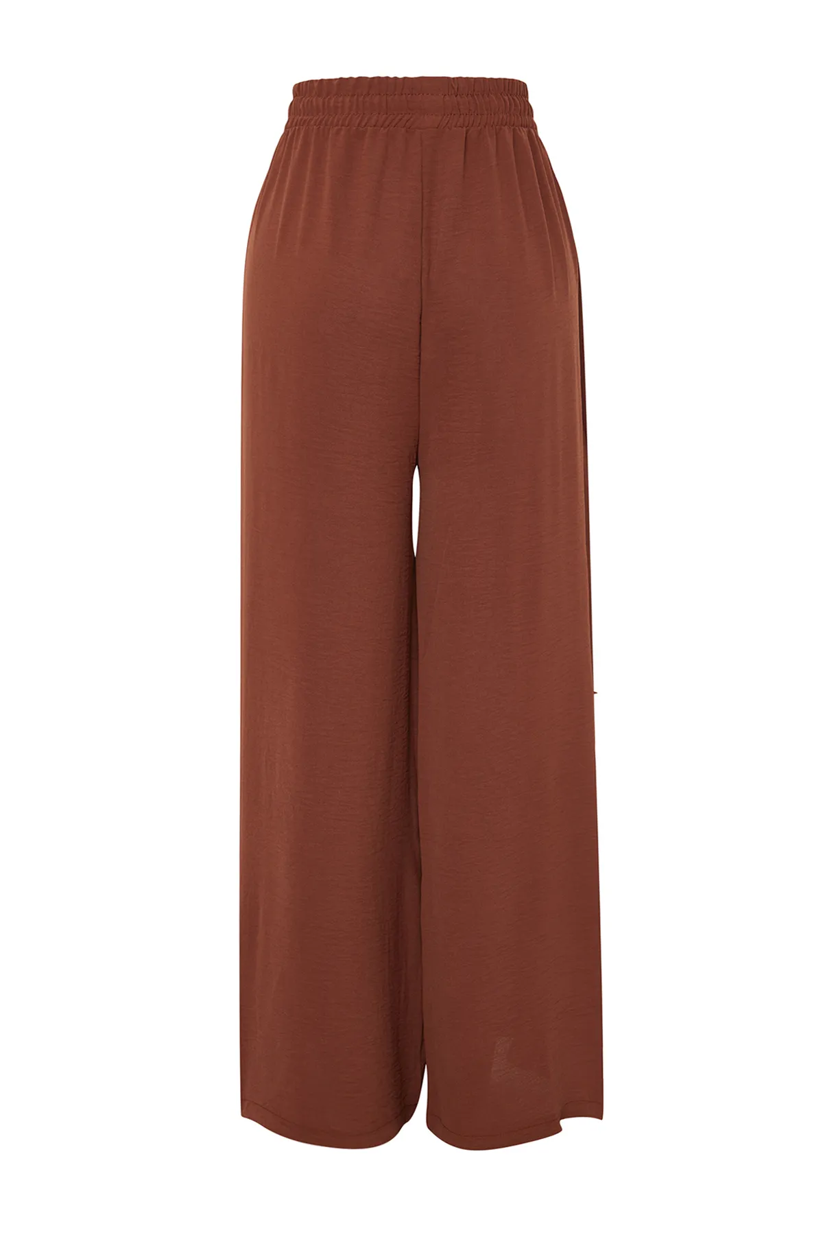 Trendyol Modest  Braune gewebte Hose mit weitem Bein TCTSS22PL0240