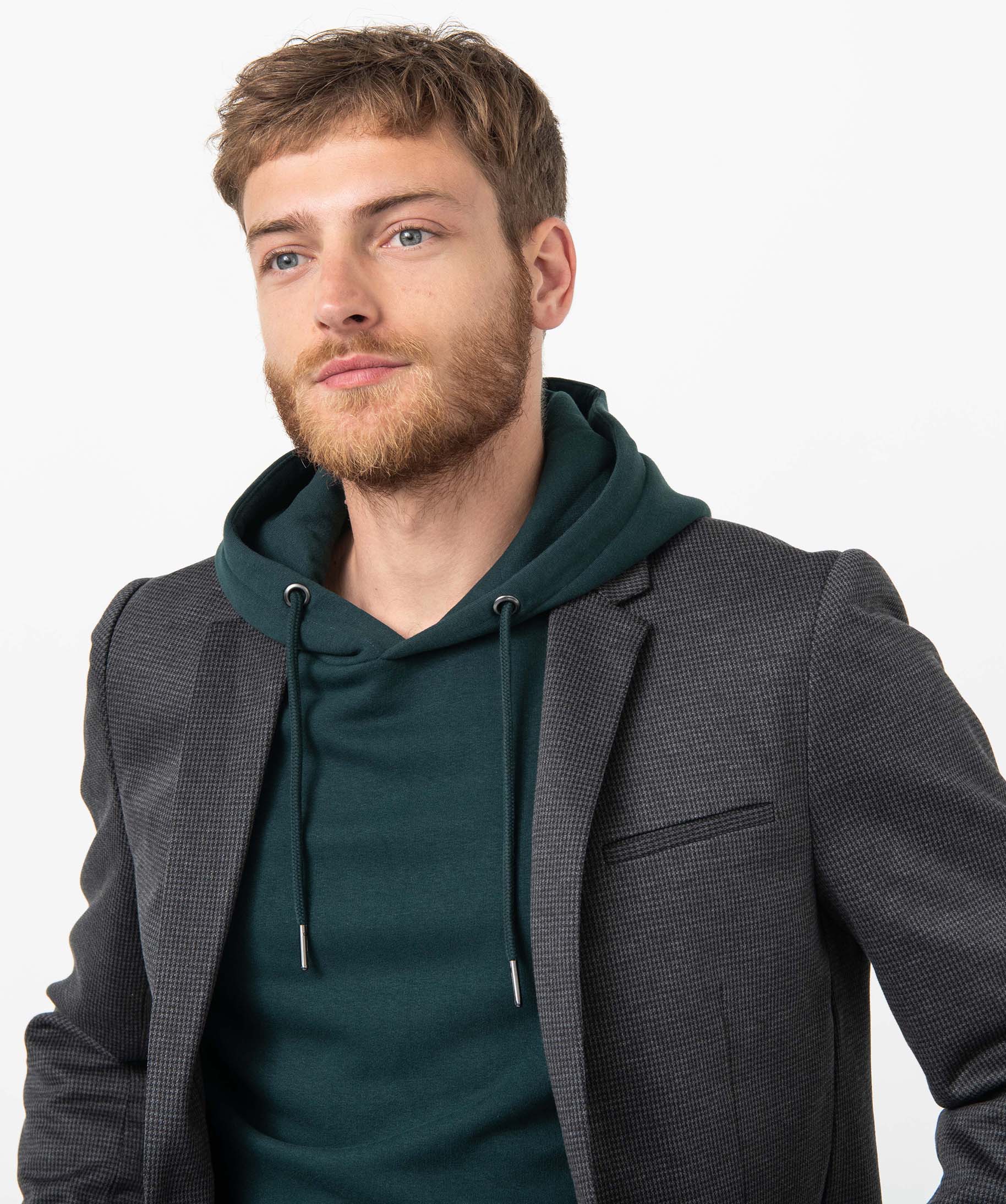 Veste de costume homme à motif pied de poule carreaux | GEMO