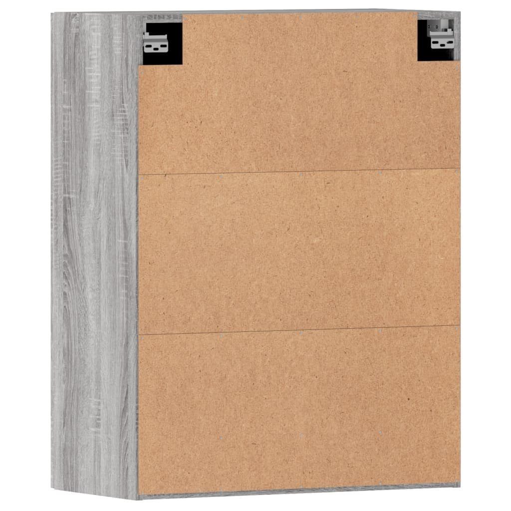 vidaXL Anrichte Wandschränke 2 Stk Grau Sonoma Holzwerkstoff Glas Vitrine Hängeschrank