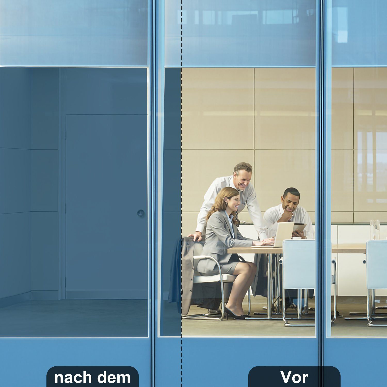 Fensterfolie Sichtschutzfolie Fensterfolie Spiegelfolie Selbstklebender Sonnenschut, Gimisgu