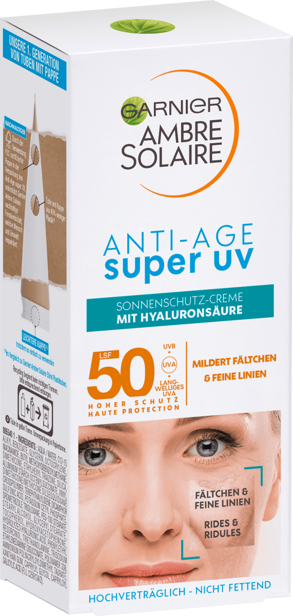 Sonnencreme Gesicht super UV Anti-Age, LSF 50, 50 ml