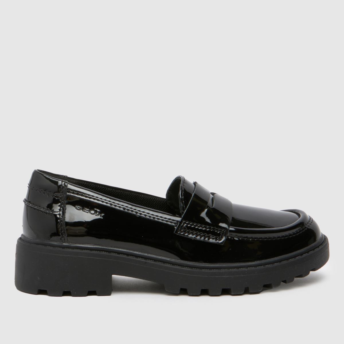 Geox svarta Casey loafers flickor juniorskor