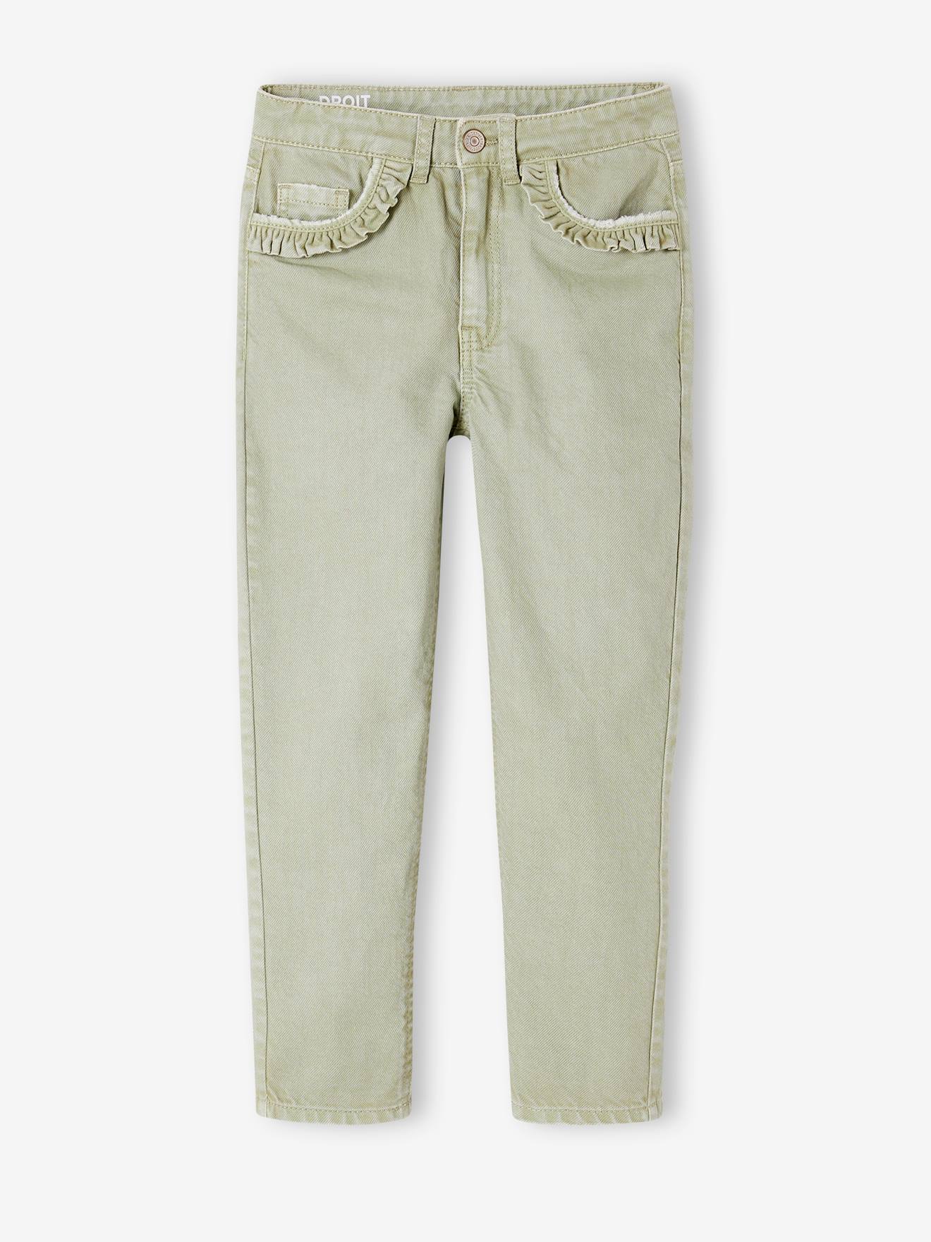 Vertbaudet Gerade Mädchen Hose, Hüftweite SLIM - blush