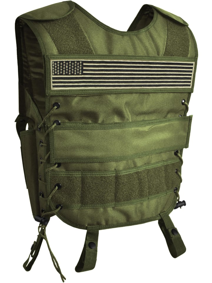 Normani Outdoor Sports Weste mit abnehmbarem Klett-Patch Tac Charge-V in US-Flagge günstig kaufen