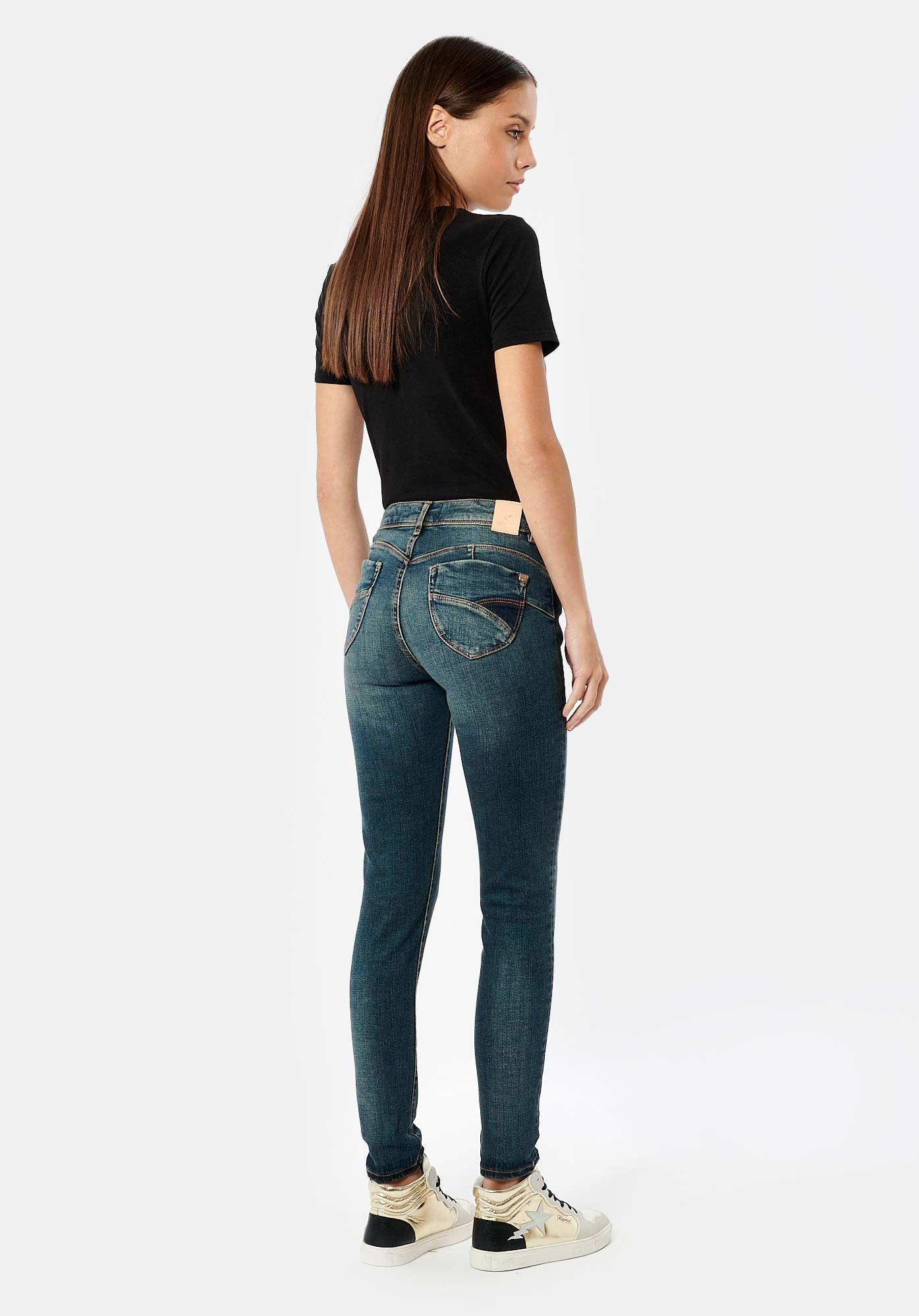 FLORE  Jean slim bleu femme