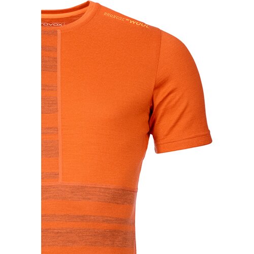 HERREN UNTERHEMD 185 ROCK'N'WOOL SHORT SLEEVE M