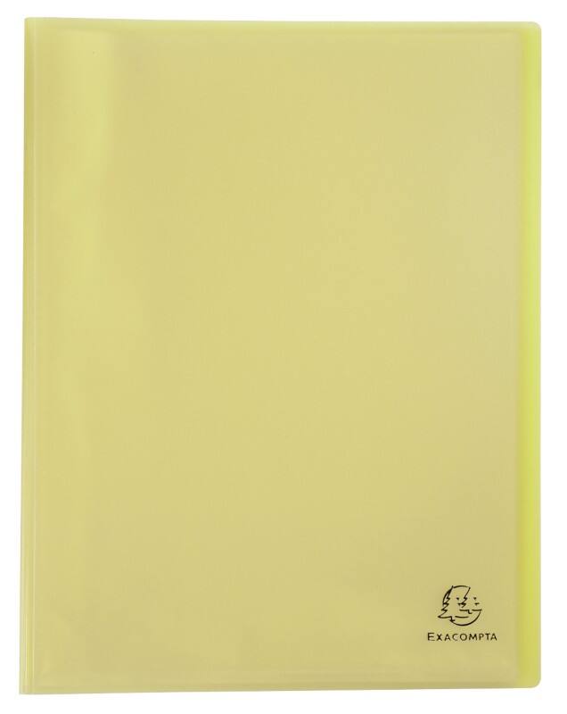Exacompta Chromaline Pastel Präsentationsmappe 40 Taschen DIN A4 Gelb 10 Stück