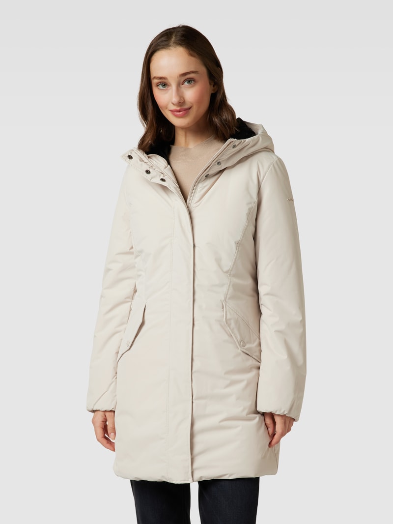 Jacke mit Kapuze in sand