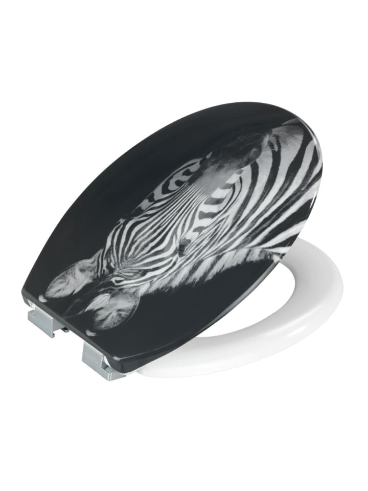 Wenko WC-Sitz Duroplast Zebra , WC-Sitz Duroplast Mod. Zebra in Mehrfarbig günstig kaufen onesize