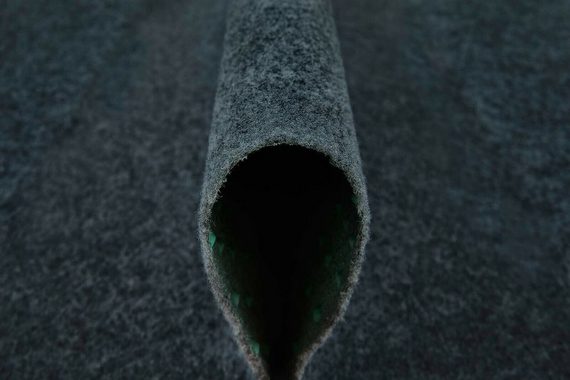 Kunstrasen Poolteppich, misento, rund, Höhe: 4 mm, pflegeleicht, strapazierfähig, mit Noppen zur Drainage