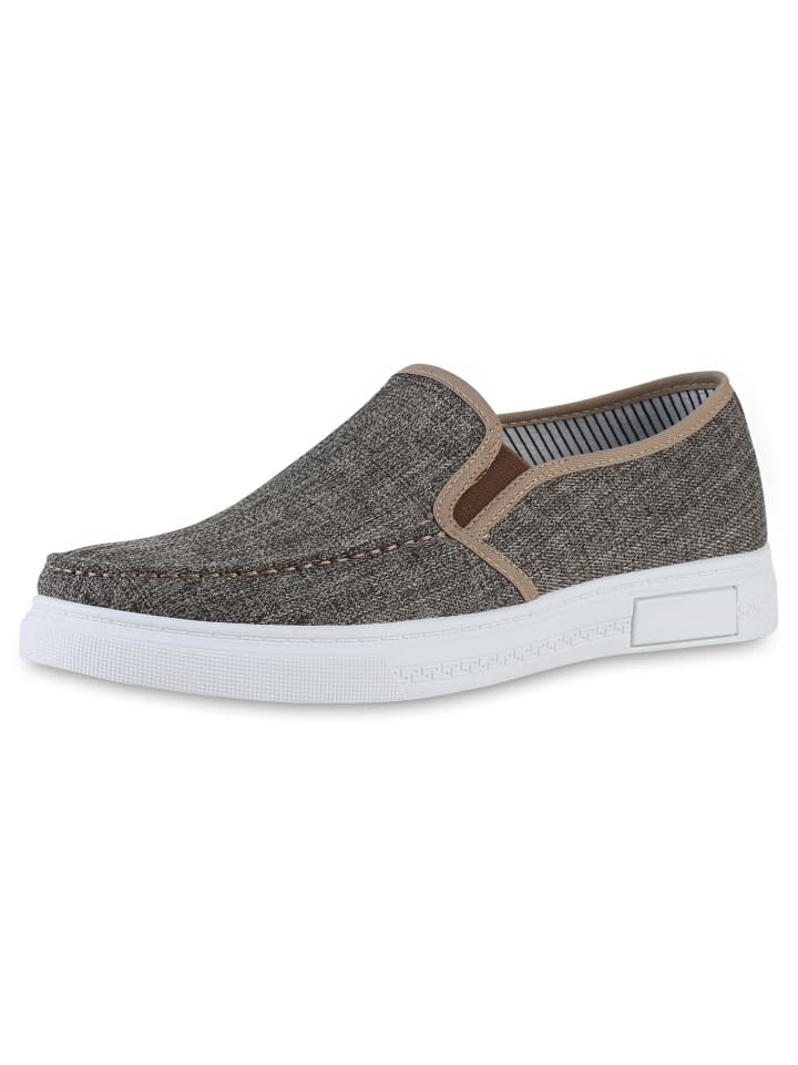 VAN HILL Klassische Slippers Derek in Khaki günstig kaufen