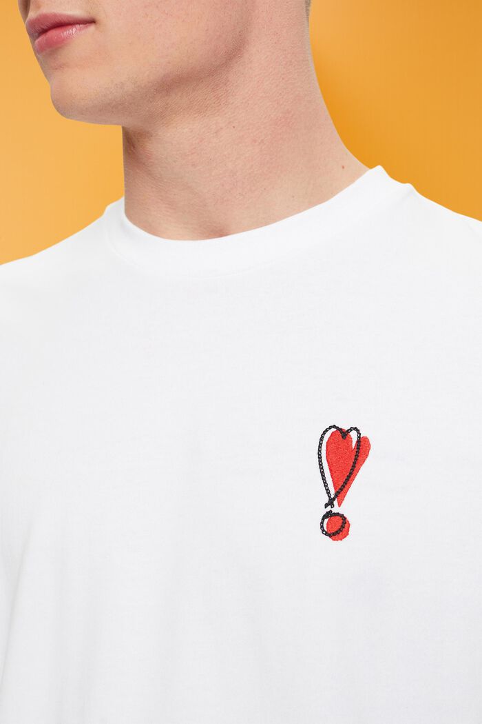 T-Shirt mit Herzmotiv aus nachhaltiger Baumwolle