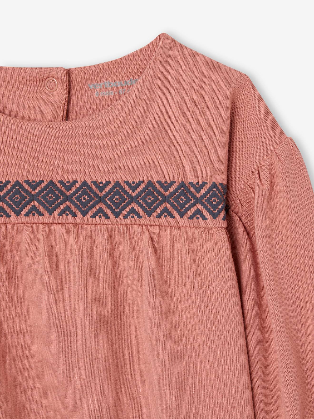 Vertbaudet Baby Shirt Oeko-Tex - rosenholz