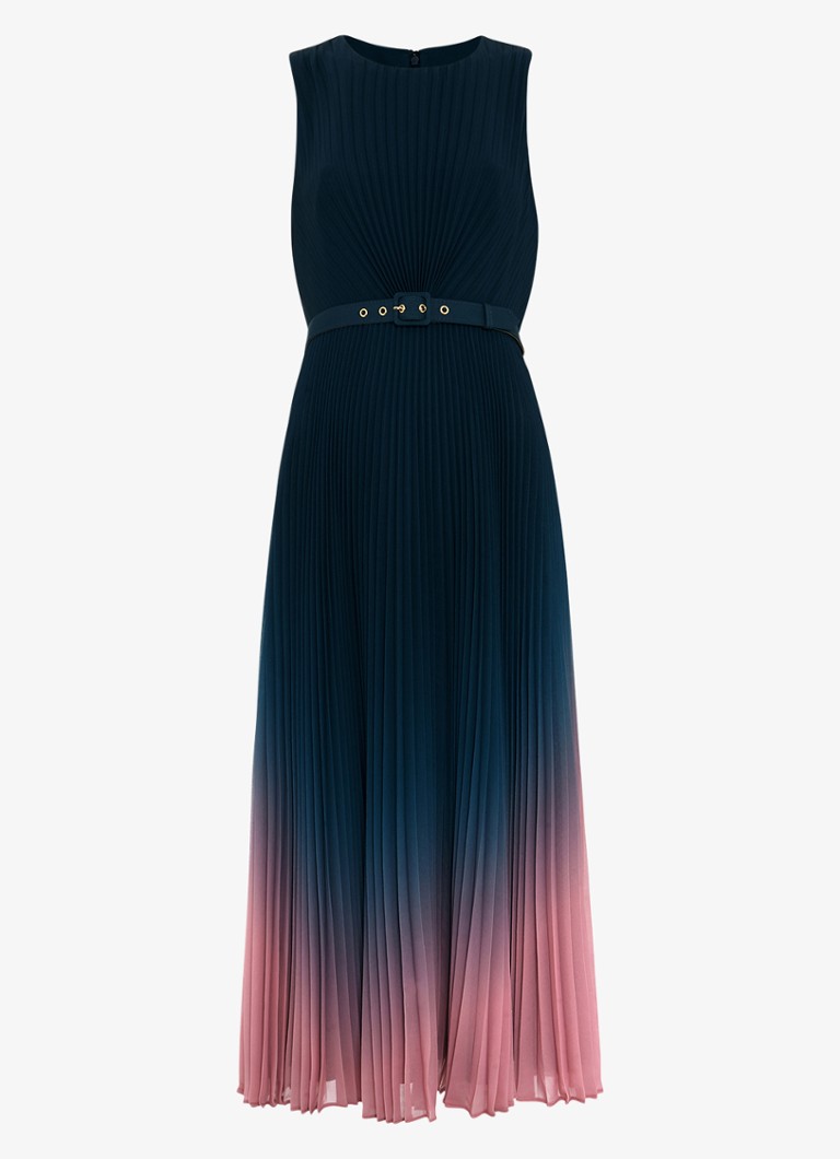 Phase Eight Simara Midikleid mit Gürtel und Falten