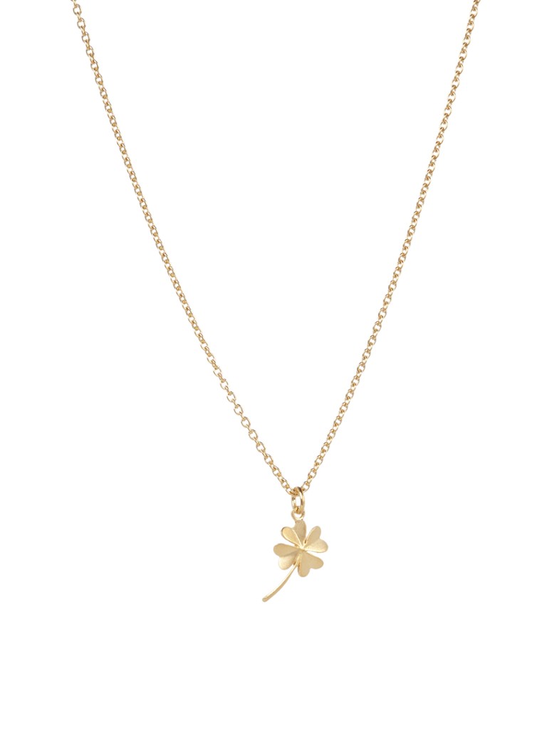 Pernille Corydon Clover link chain gold plated