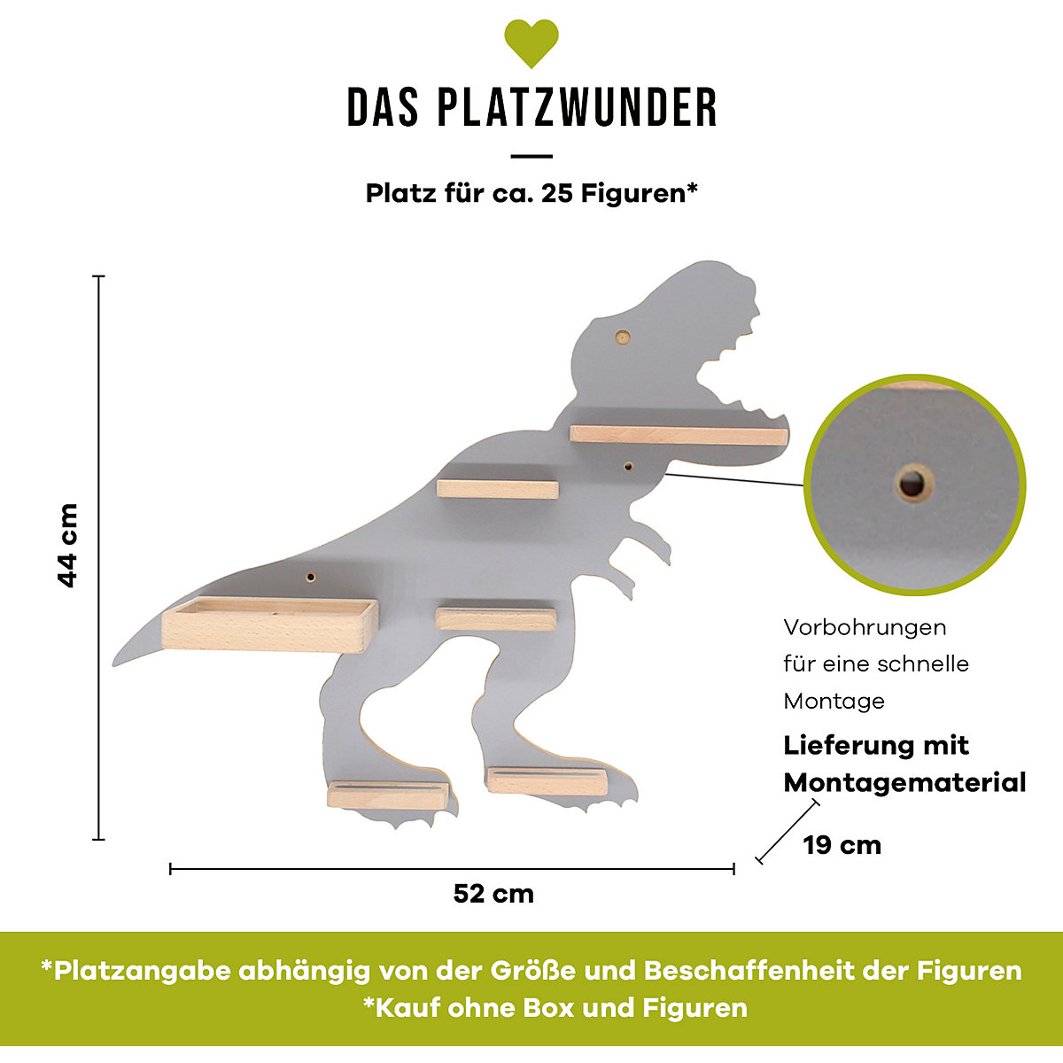 Dino T-REX small, grau