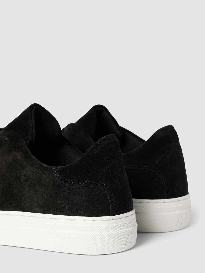 Sneaker mit Schnürverschluss Modell 'DAVID' in schwarz