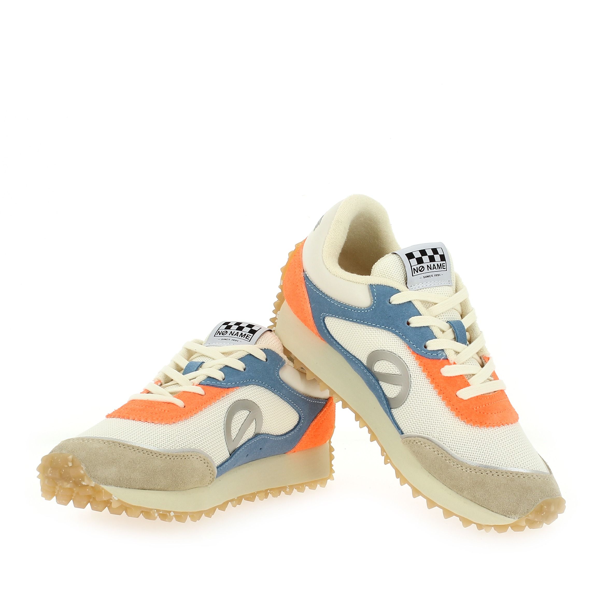 No Name  PUNKY JOGGER E24 - Blanc Bleu