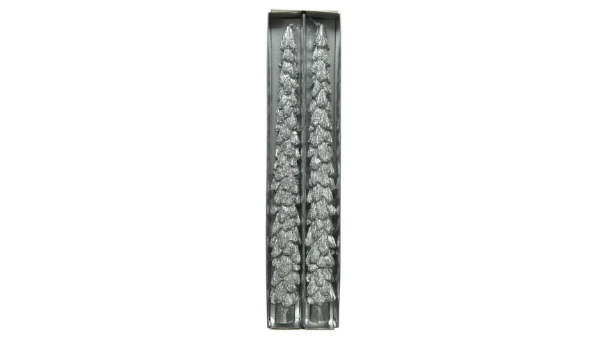 Kerze Wachs silber
