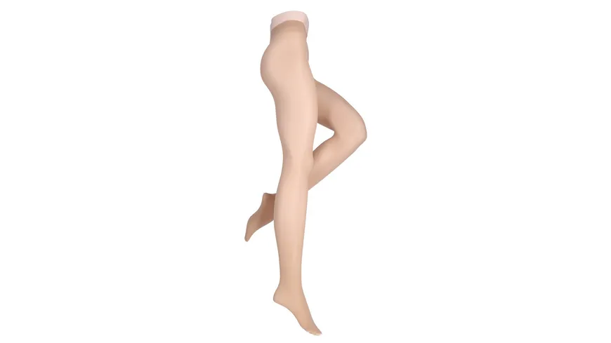 MOVE UP Damen Stützstrumpfhose Fit in Form 40 DEN champagner