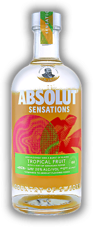 Absolut Sensations Tropical Fruit 0,7 Liter Absolut Sensations Tropical Fruit 0,7 Liter Ein frisches Geschmackserlebnis. 0,7	 Liter - Vol 20%