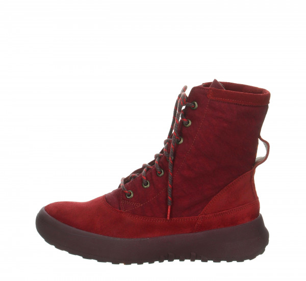 KUSABI Schnürboots - Merlot/Kombi