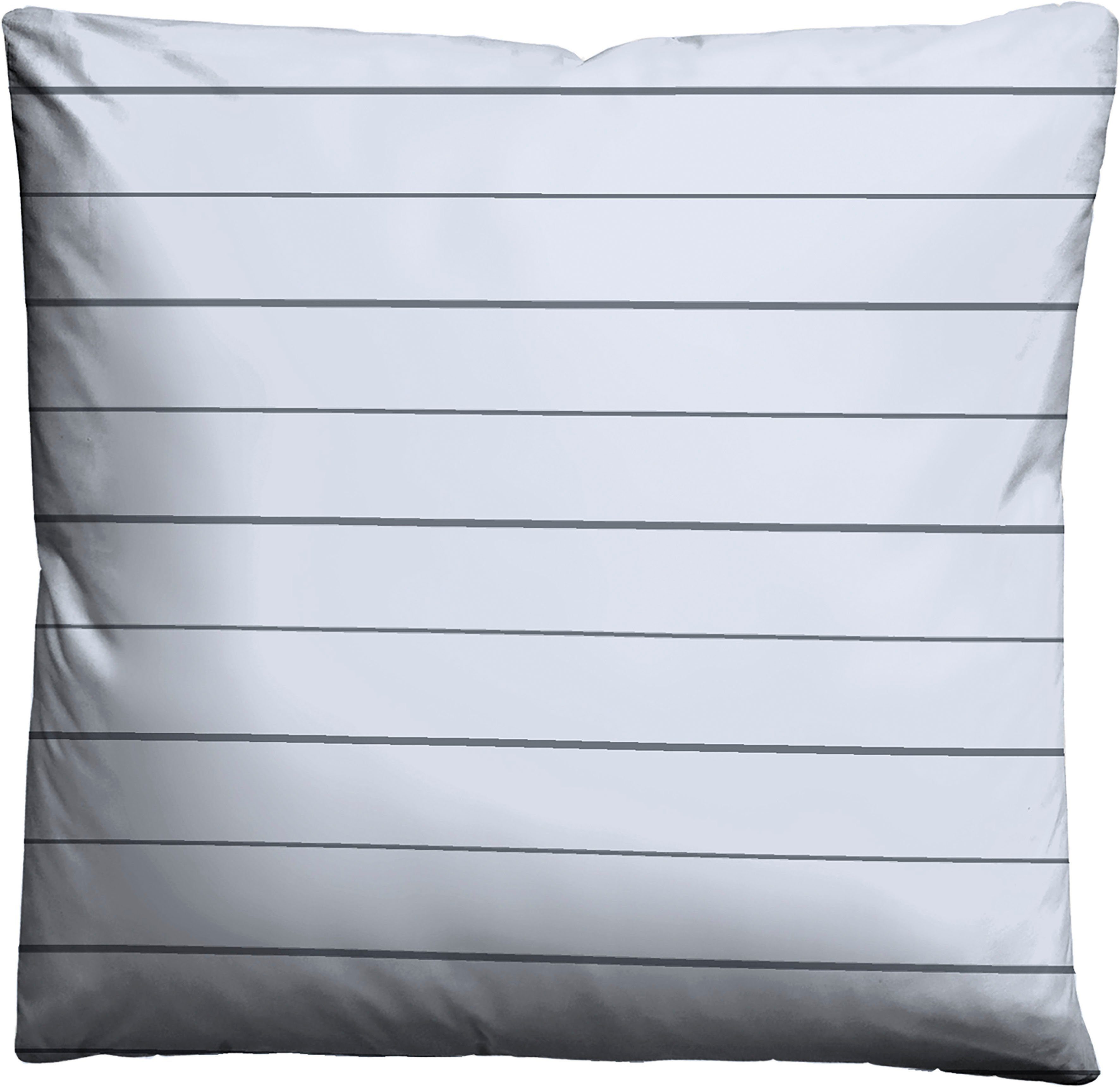 Wendebettwäsche Combinate in Gr. 135x200, 155x220 oder 200x200 cm, Biberna, Mako-Satin, 2 teilig, Bettwäsche aus Baumwolle, zeitlose Bettwäsche mit Wendeoptik