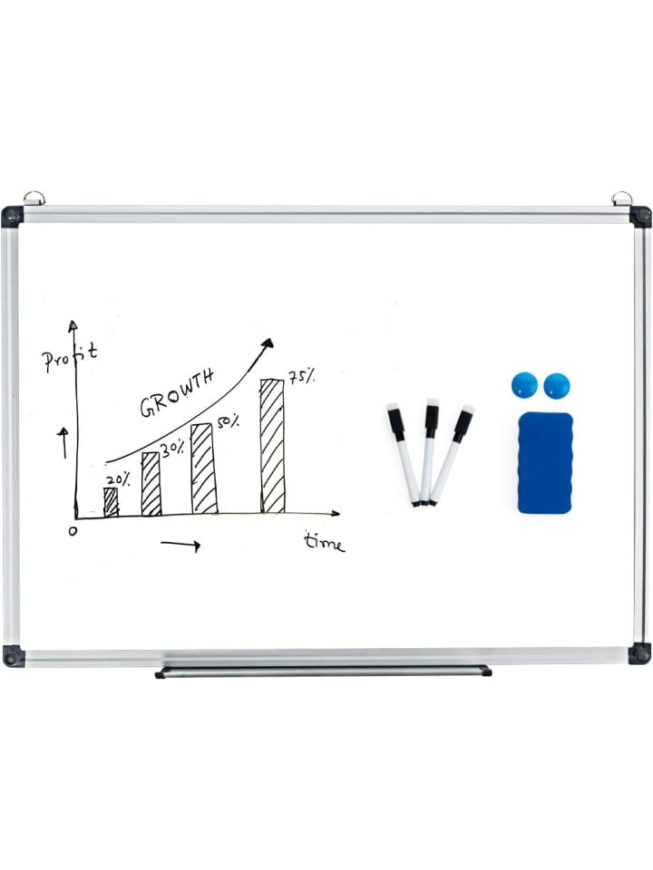 COSTWAY Whiteboard Magnettafel 90x60cm in Weiß günstig kaufen onesize