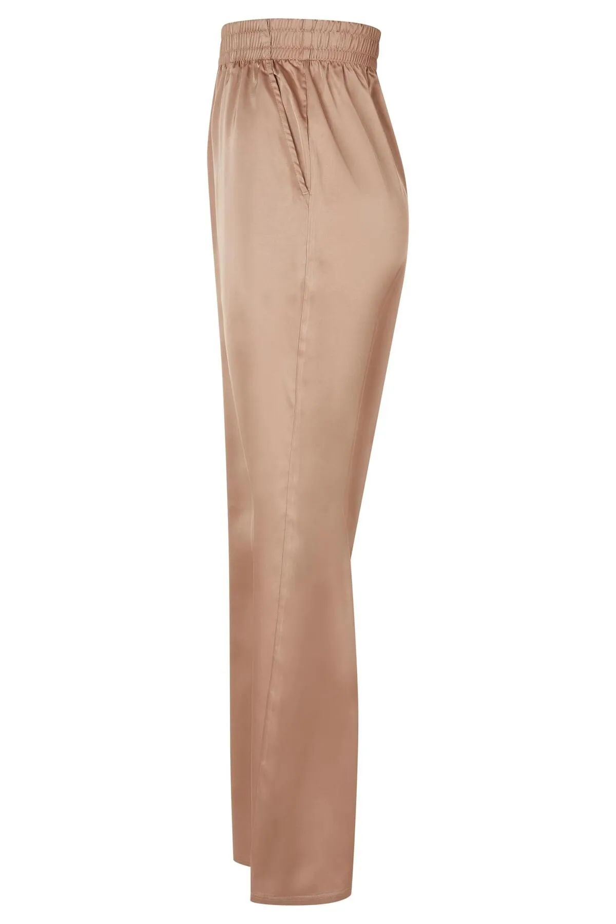 Urban Classics  Damen-Hose aus Satin mit weitem Bein