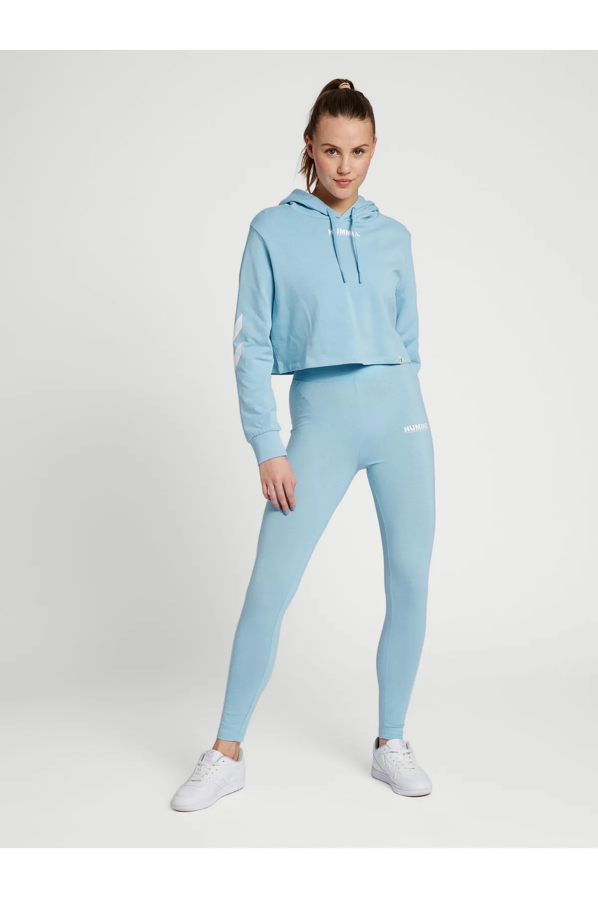 hummel  Sport-Leggings - Blau - Mittlerer Bund