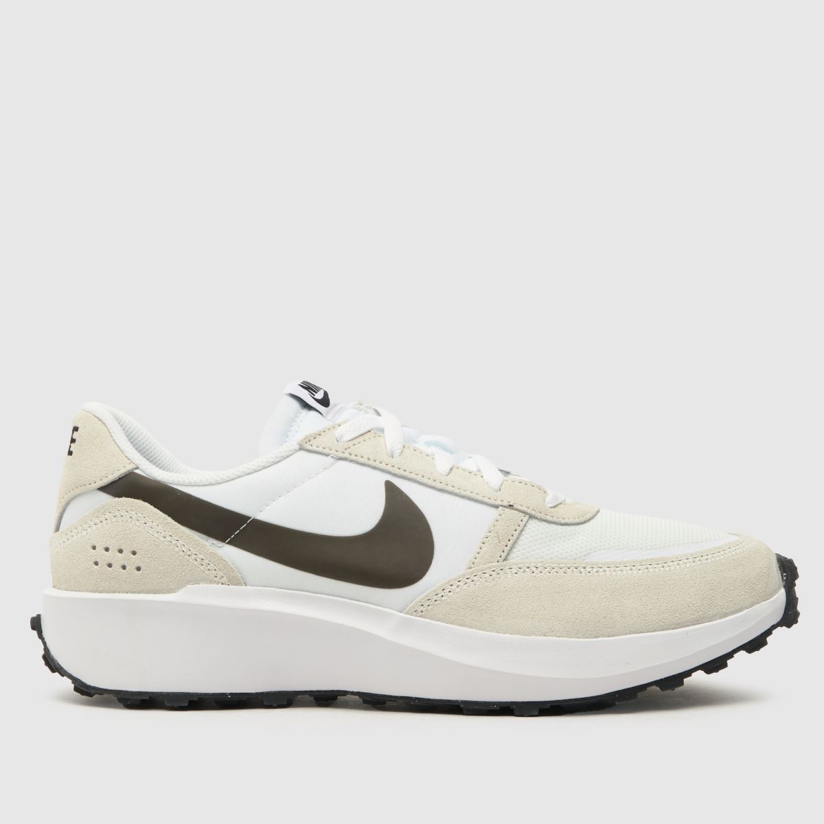 Nike – Våffeldebut – Stenfärgade och svarta sneakers