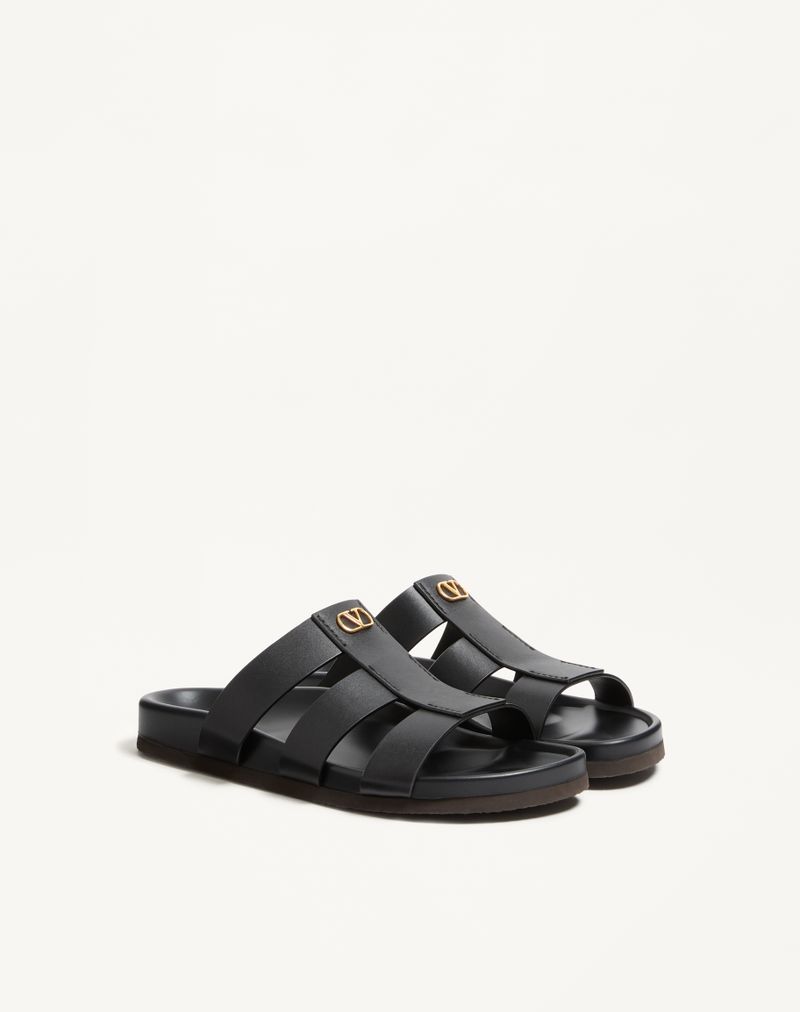 Studshield Slide Sandal i Kalveskind