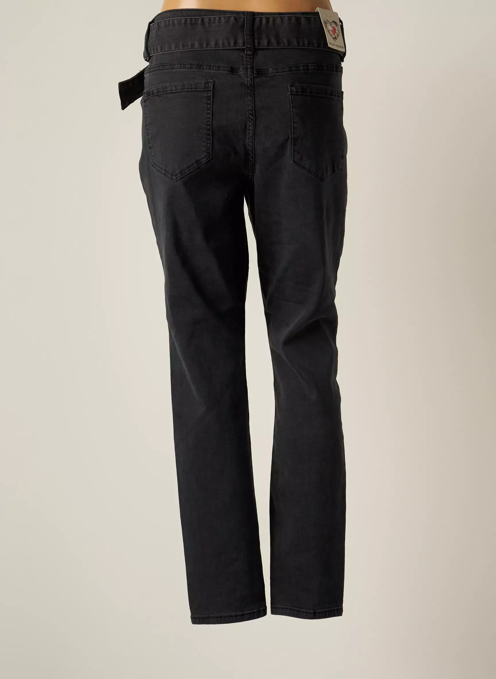 Monday Premium Jeans Coupe Slim Femme couleur gris