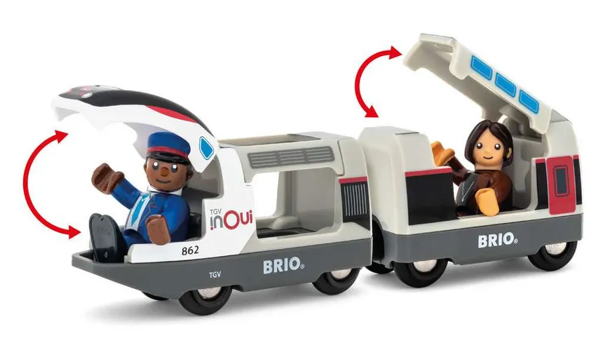 BRIO Bahn - 36087 Trains of the World TGV Hochgeschwindigkeitszug, Spielzeuglok