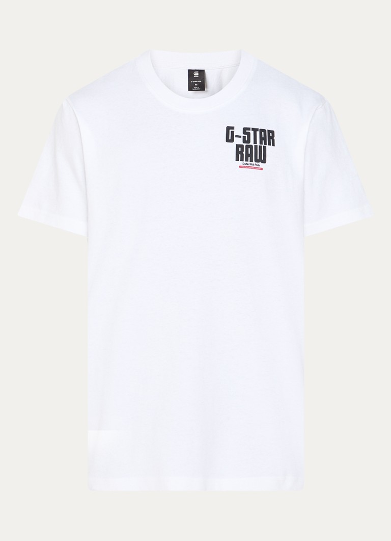 G-Star RAW  Engine T-shirt van biologisch katoen met logo- en backprint