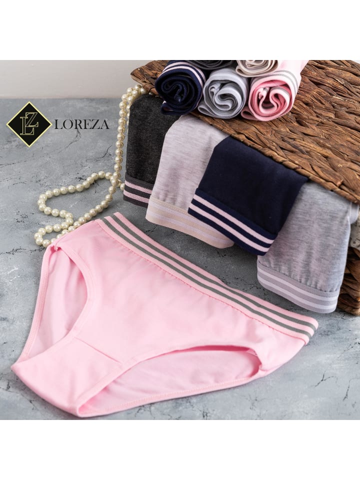 LOREZA 10er Set Slips - Streifen - Bunt günstig kaufen
