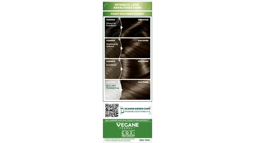 Garnier Nutrisse Ultra Creme Dauerhafte Pflege-Haarfarbe 4 - CHOCOLATE MITTELBRAUN