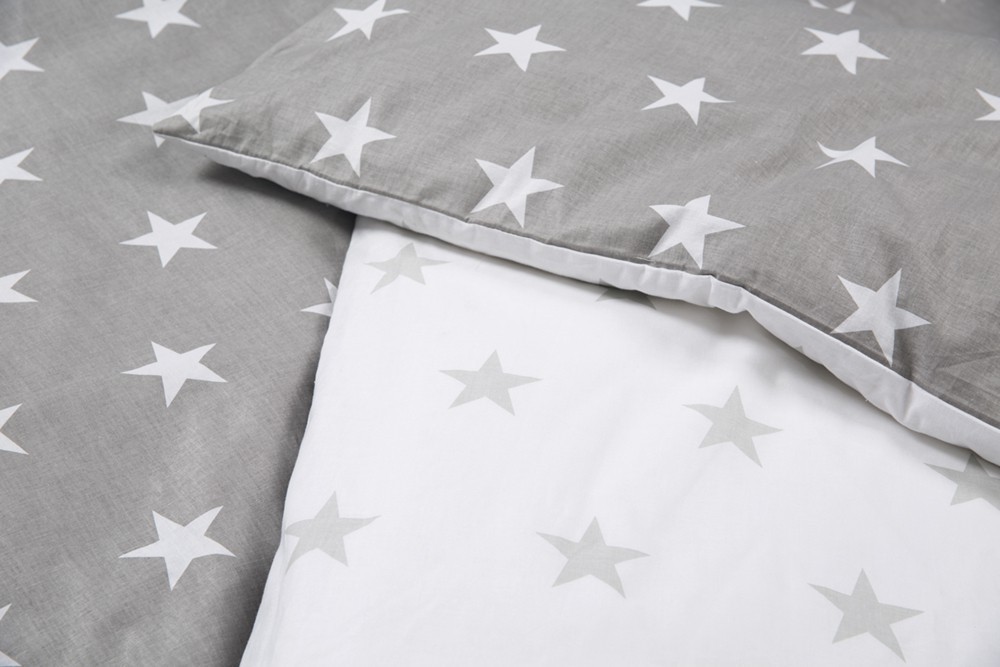 Roba Bettwäsche 2-tlg 'Little Stars', 100x135 cm, 100% Baumwolle, Decken-& Kissenbezug