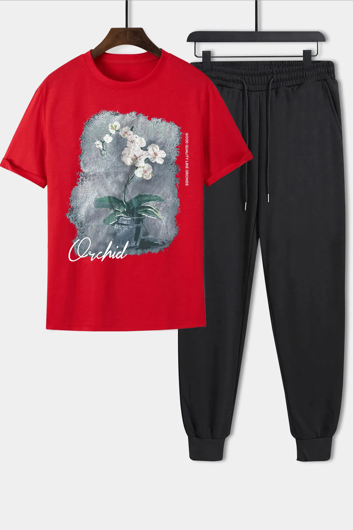 uyguntarz  2-teiliges Unisex-Trainingsanzugset „Orchid You“