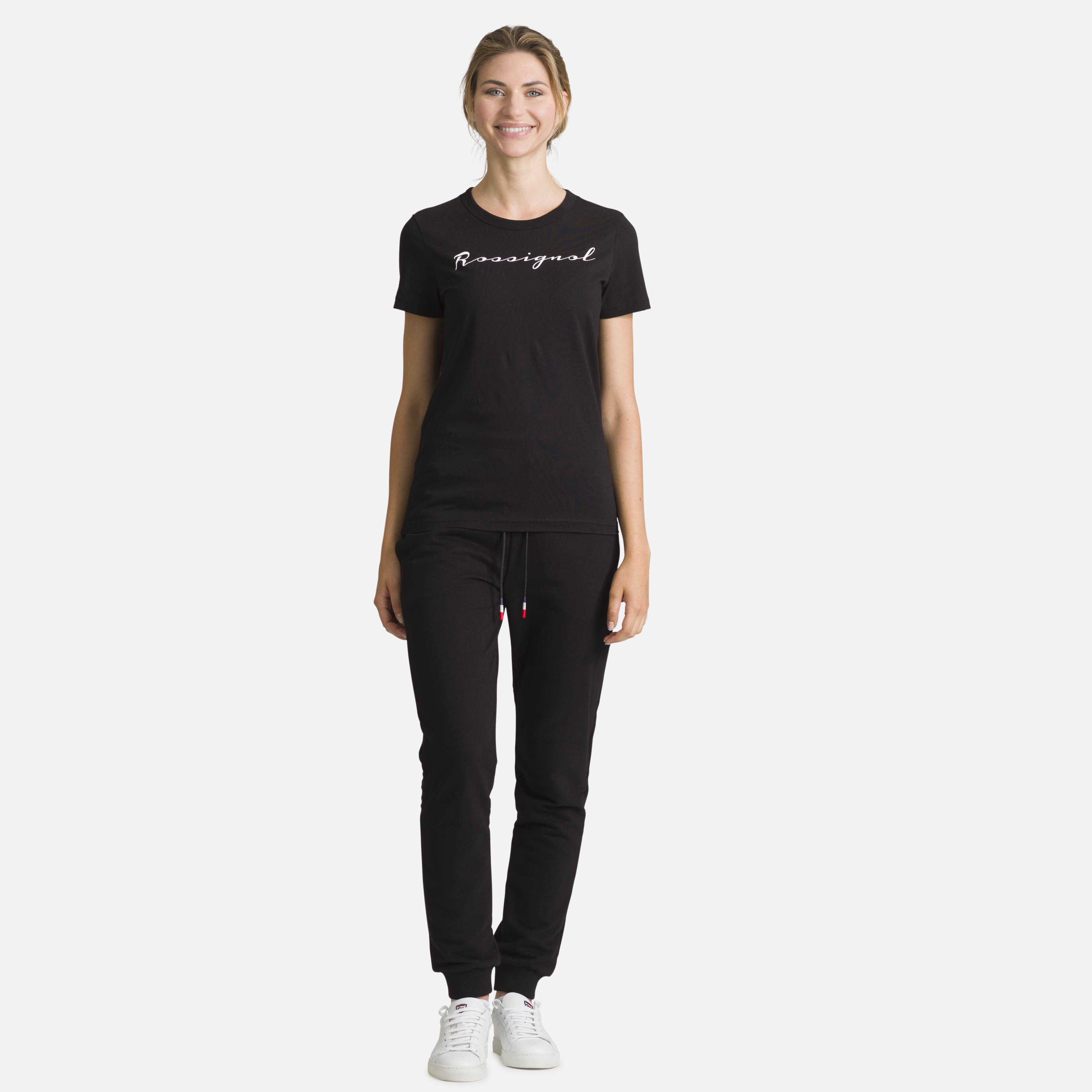 Pantalon en coton logo femme