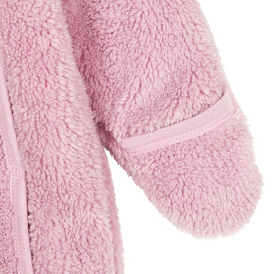Einteiler Fleece, rosa für Mädchen
