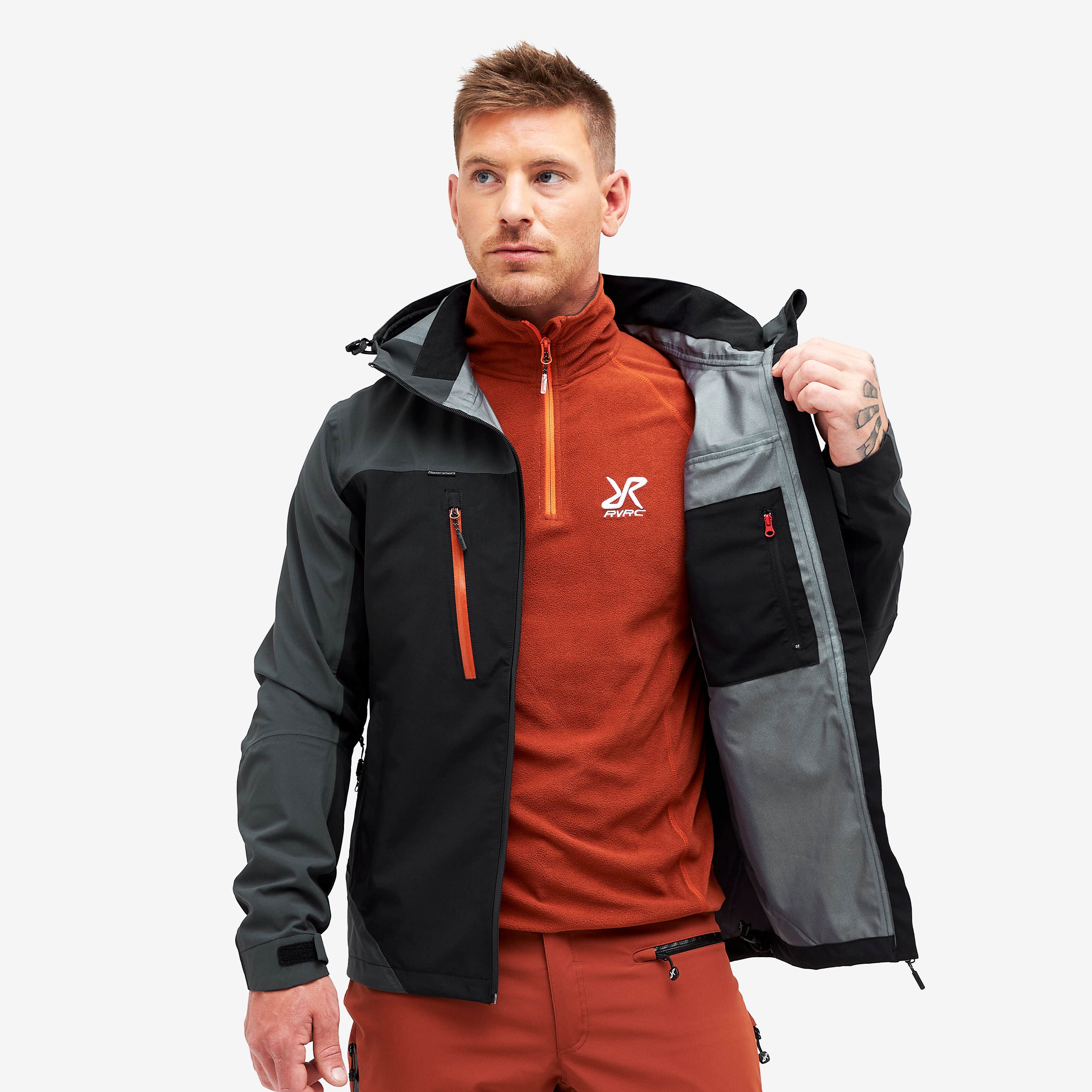 Silence Proshell Jacket Homme Black/Rusty 2.0