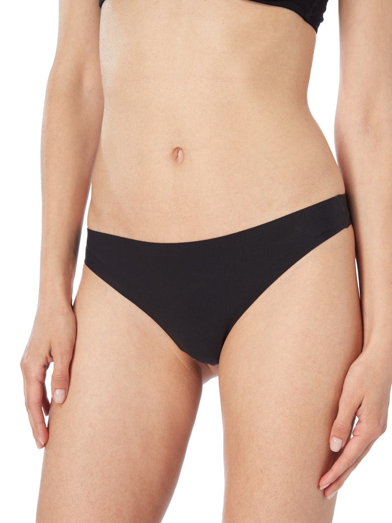 Hip String ohne Nähte in schwarz