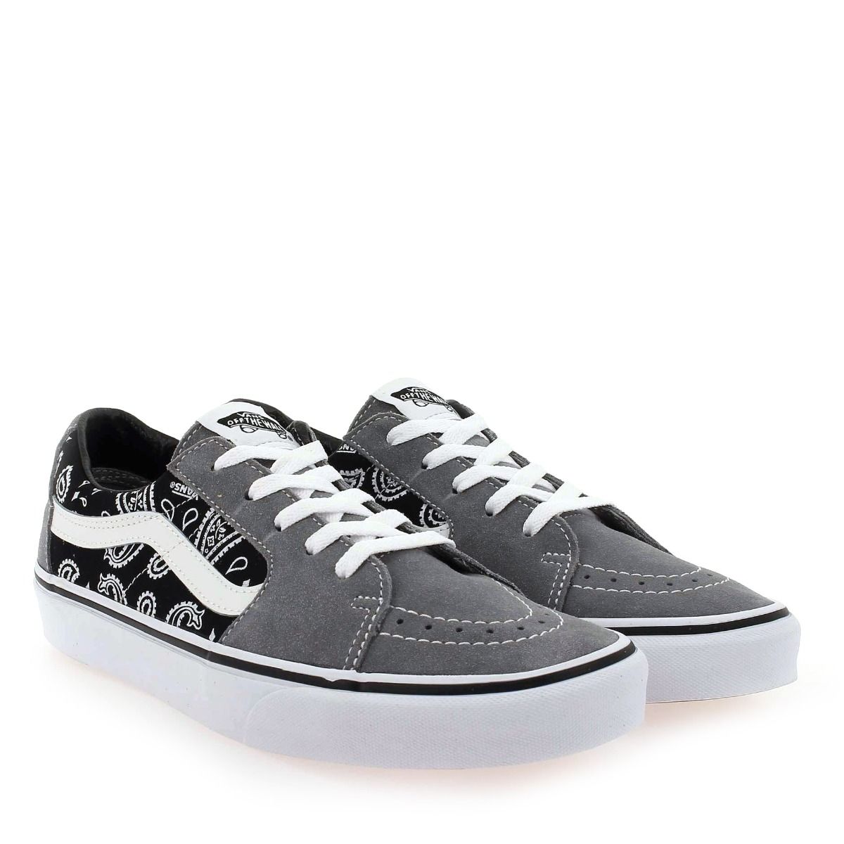 Vans  SK8-LOW PAISLEY - Gris noir